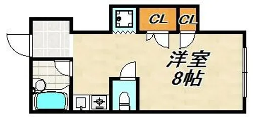 サンビレッジ須磨【2階】の間取り