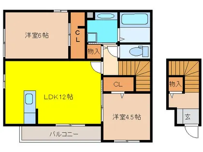イルマーレⅡ【2階】の間取り