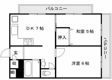 ファイブメゾン慕絵樹【303号室】の間取り