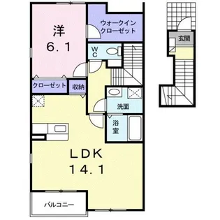カルム オーブ【2階】の間取り