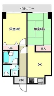 サンファミリー豊岡【4階】の間取り