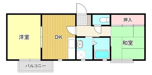 弥栄町サンガーデン【202号室】の間取り
