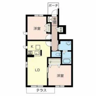 ソレイユ高浜【1階】の間取り