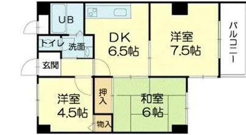ロイヤルコーポ姫路栗山町【5階】の間取り