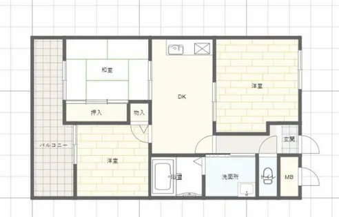 ロイヤルコーポ野田【4階】の間取り