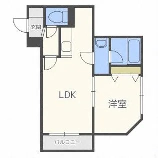 オルセー厚別東【202号室】の間取り