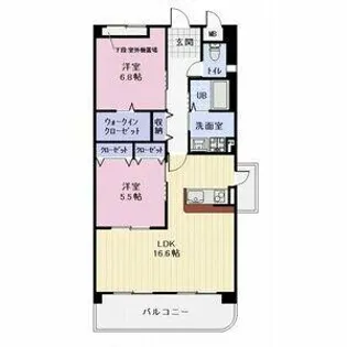 ザ・シーン王塚Ⅲ【3階】の間取り