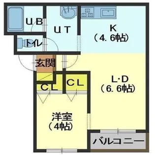 MAP【102号室】の間取り