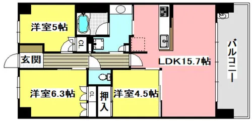 MIRAIMOスクエア【814号室】の間取り