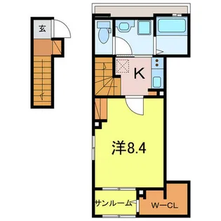 ネオ・クレマチス【2階】の間取り
