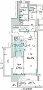 アクタス薬院グランプレイス【10階】の間取り
