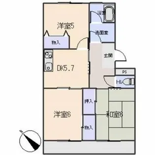 グランドゥール須田【407号室】の間取り