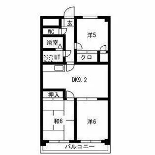RIVERSIDE N(リバーサイド エヌ)【403号室】の間取り