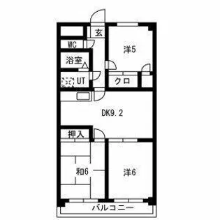 RIVERSIDE N(リバーサイド エヌ)【403号室】の間取り