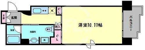 ル・パピヨンDX【6階】の間取り