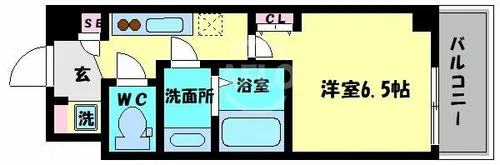 スプランディッド阿倍野【14階】の間取り