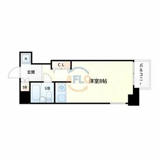 アメニティ塚本公園【7階】の間取り