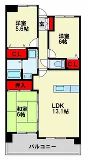 珪州館Ⅱ【105号室】の間取り