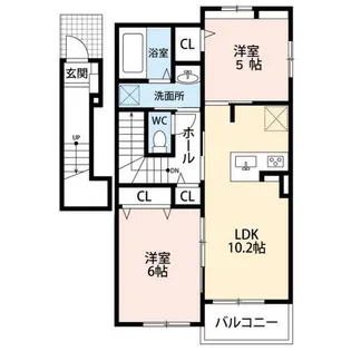 アフェットA【2階】の間取り