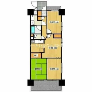 ベル・アーバニティ住吉清水丘【4階】の間取り