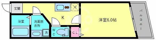 アウラ新深江【8階】の間取り