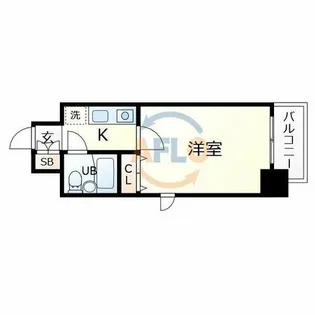 エスリード森ノ宮第2【4階】の間取り