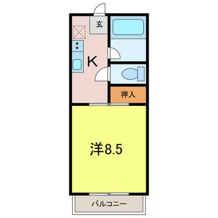 パレスメグミ【2階】の間取り