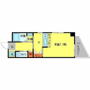 マンションクォーレ【2階】の間取り