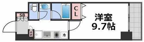アリヴィオ夕陽ヶ丘【6階】の間取り