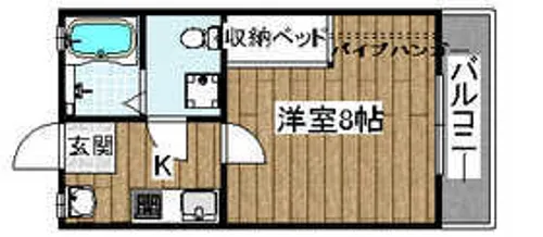 みなせマンション3号館【2階】の間取り