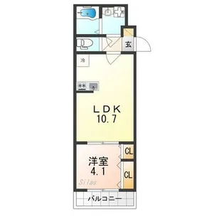 ベルビュー【1階】の間取り