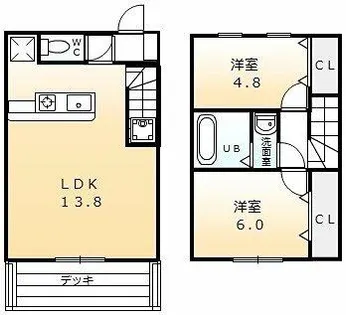 愛知県碧南市入船町3丁目【タウンハウス】の間取り