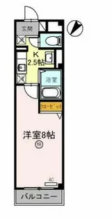 オレンジコート西心斎橋【4階】の間取り