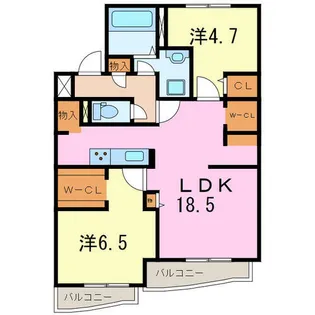 ドミール半僧坊【4階】の間取り