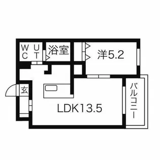 ポラリス美園【402号室】の間取り