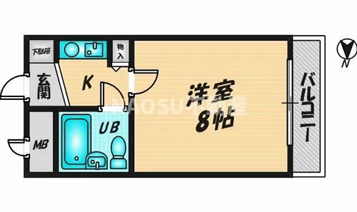 PALMIZIO花園Ⅱ【205号室】の間取り