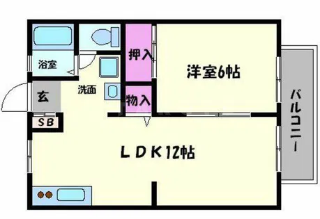 サンハイツ【2階】の間取り