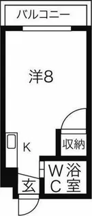 ダイヤモンドハウス【302号室】の間取り