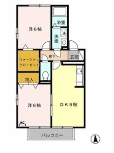 マ・メゾン五番館【1階】の間取り