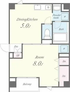 パスサイド21【3階】の間取り