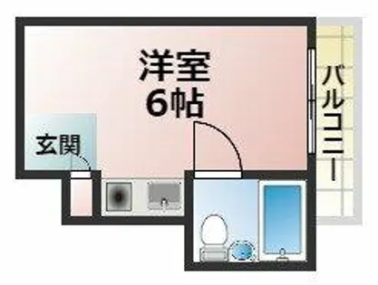 アルカディア六甲【2階】の間取り