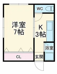川上マンション【4階】の間取り