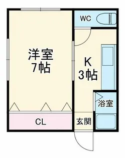 川上マンション【4階】の間取り