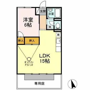福岡県北九州市若松区小石本村町【アパート】の間取り