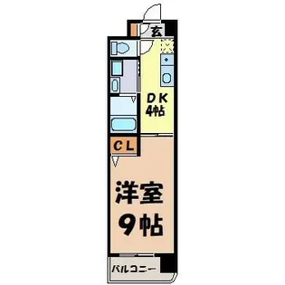エクセルシオール栄【5階】の間取り