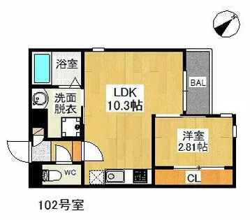 Grandtic CREA【1階】の間取り