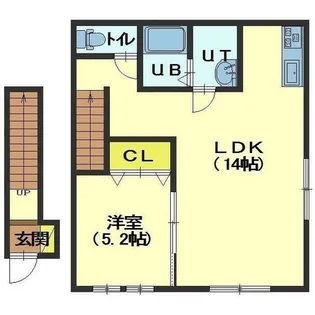 ASTI-WEST【202号室】の間取り