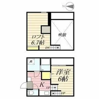 アルバーノ鶴舞Ricco【1階】の間取り