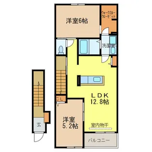 グレイス ヴィオラ【2階】の間取り