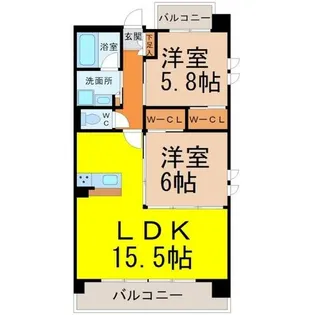 URBAN GREY 2nd【3階】の間取り